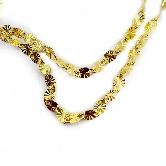 Authentic Louis Vuitton Lock #318 NO KEY & Aftermarket 20" Diamond-Cut Chain - Picture 9 of 17